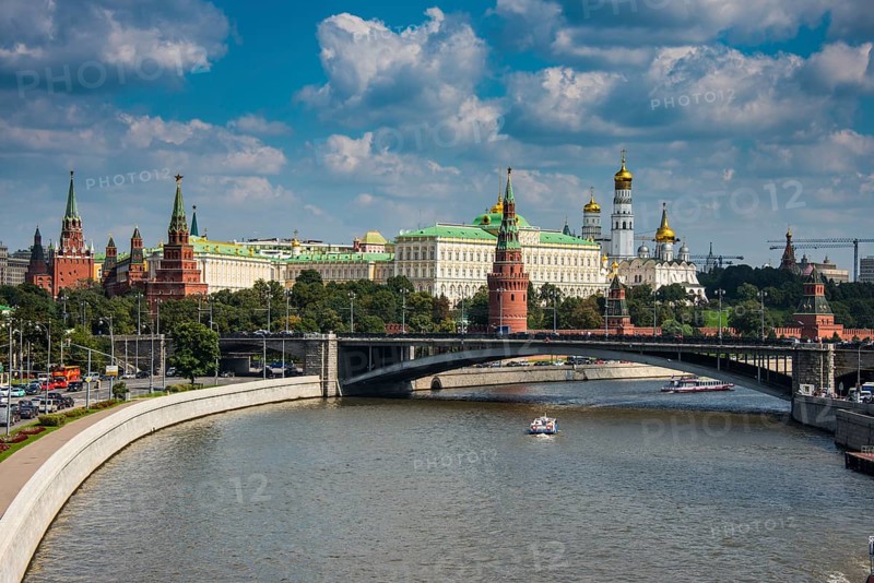 The Moskva river and the Kremlin