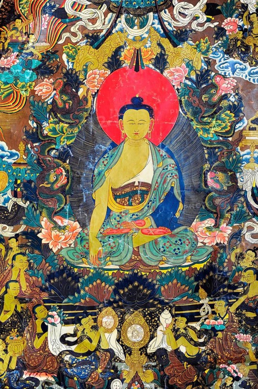 Buddhist painting from Tibet