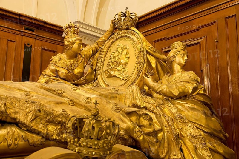 Ceremonial coffin in the Hohenzollern crypt in the Berlin Cathedral