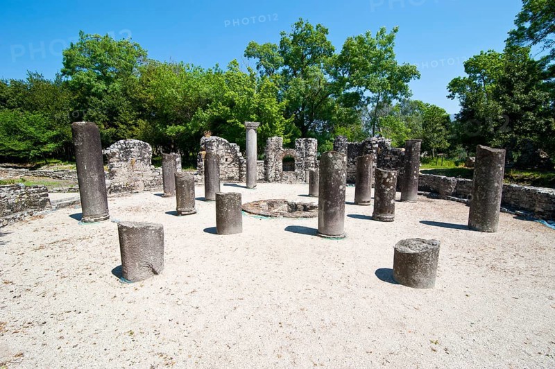 Remains of the 6th-century baptistery