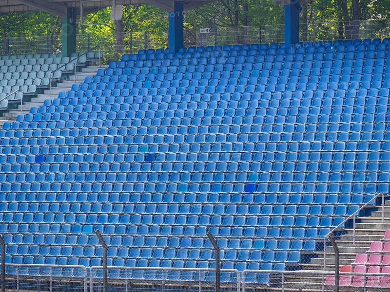 Empty bleachers