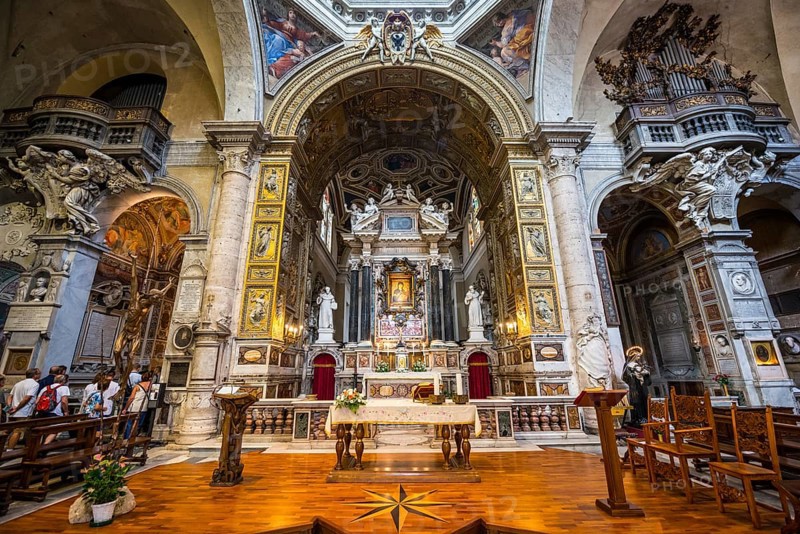 Santa Maria dei Miracoli interior with altar