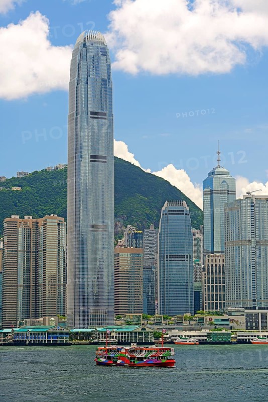 Skyline of Hong Kong Island and Hong Kong River
