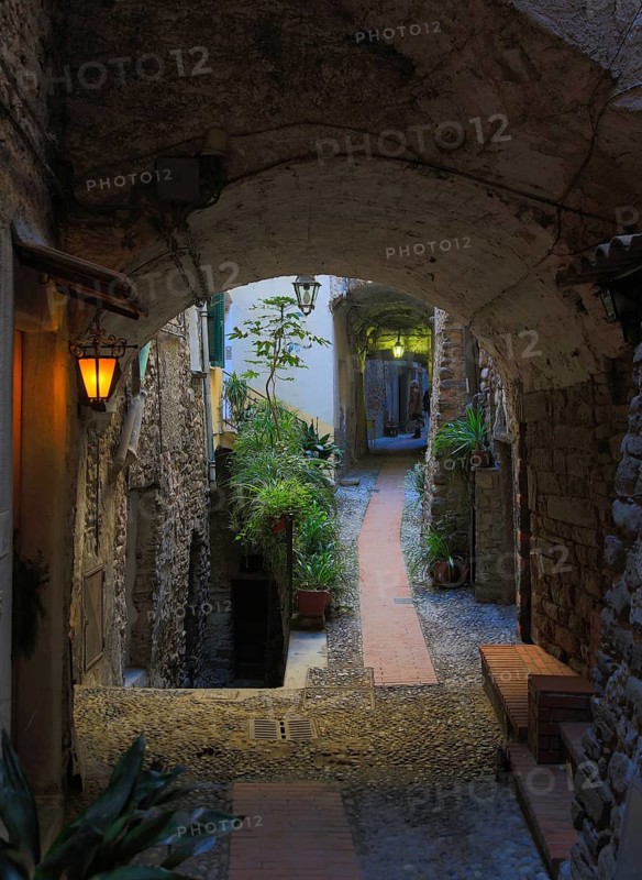 Illuminated alleyway