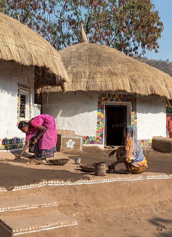 Traditional Meghwal Banni tribal house from Gujarat