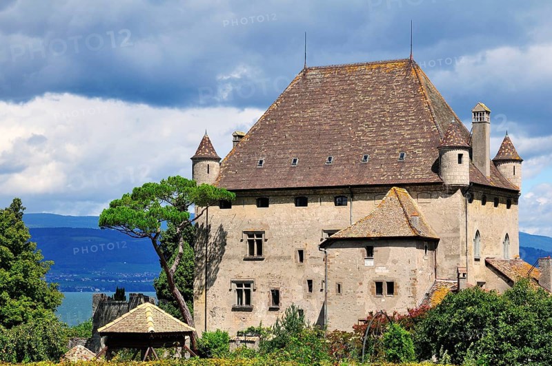 Yvoire Castle on Lake Geneva or Lac Leman
