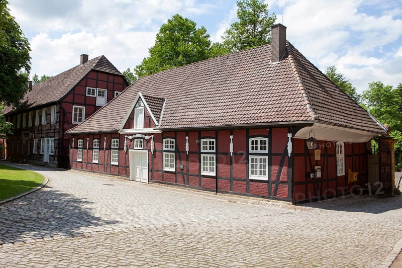 Servants' quarters in the castle grounds