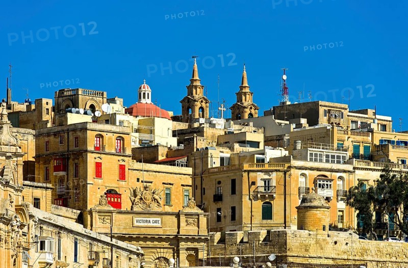 Historic centre of Valletta at Victoria Gate
