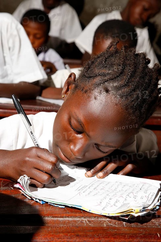 Girl writing