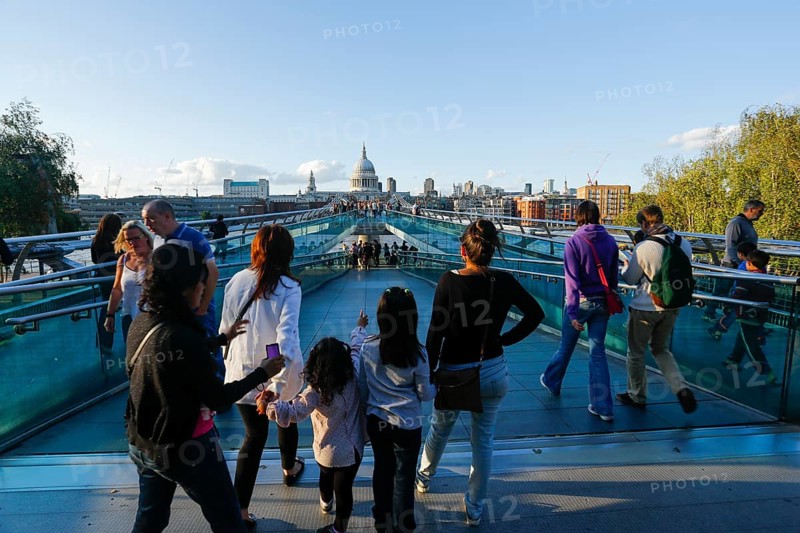 Millennium Bridge with St. Paul's Cathedral