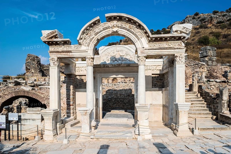 Temple of Hadrian with a restored gable