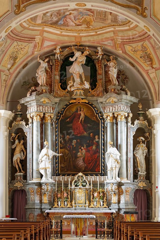 High altar in the parish church of St. George
