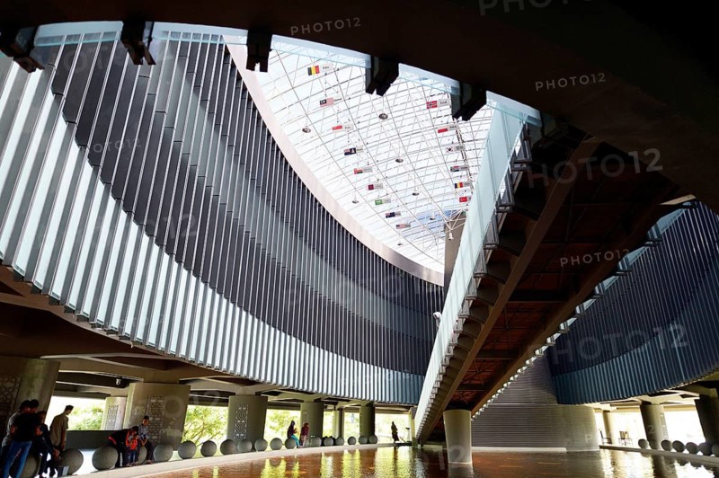 Interior of the Aceh Tsunami Museum reminds of the 2004 tsunami