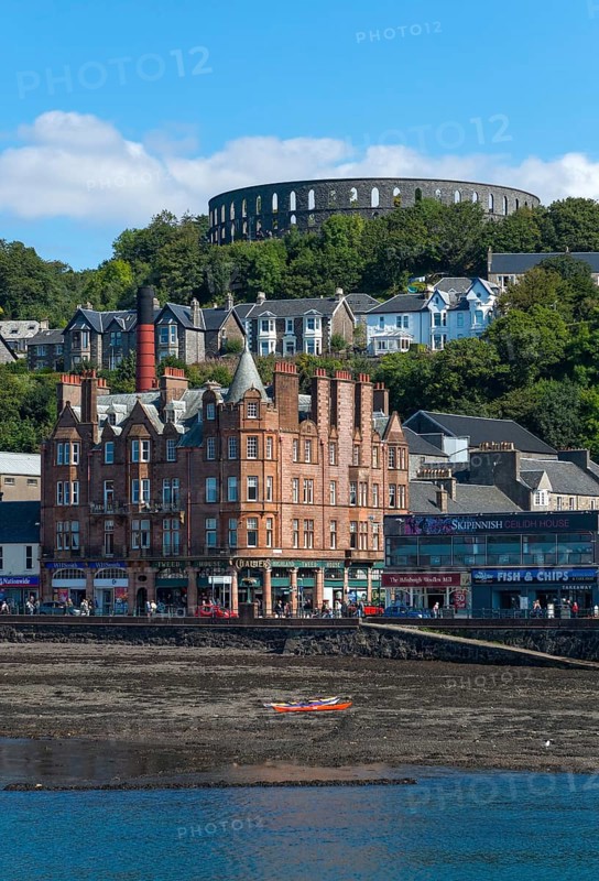 Port and McCaig's Tower on the hill