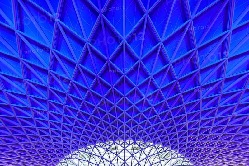 Modern roof construction by John Mc Aslan at King's Cross Station