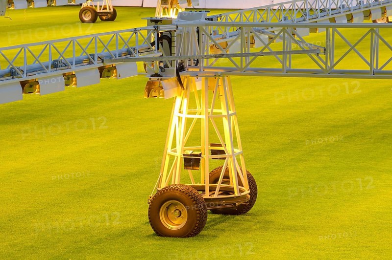 Part of a lawn lighting system to improve the grass quality