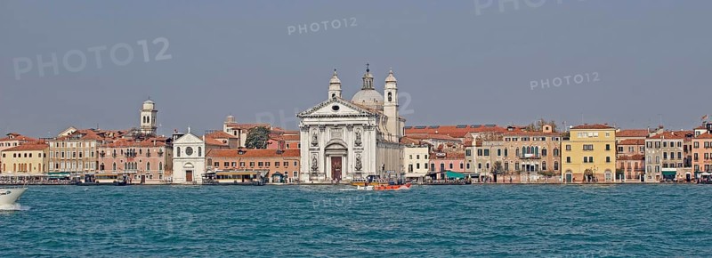 Zattere landing with the Santa Maria del Rosario Church or Gesuati Church