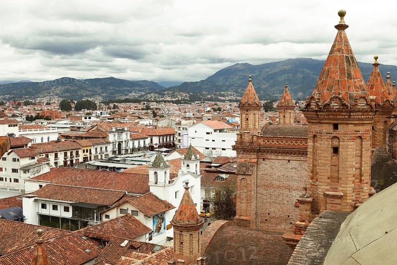 View over the roofs of Cuenca