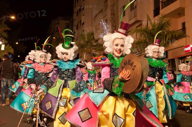Children in imaginative costumes at the carnival