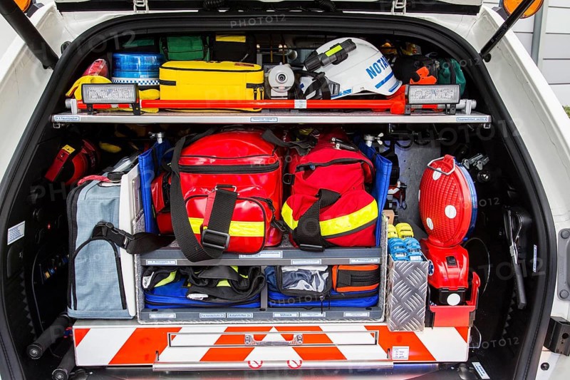 Equipment of an emergency doctor