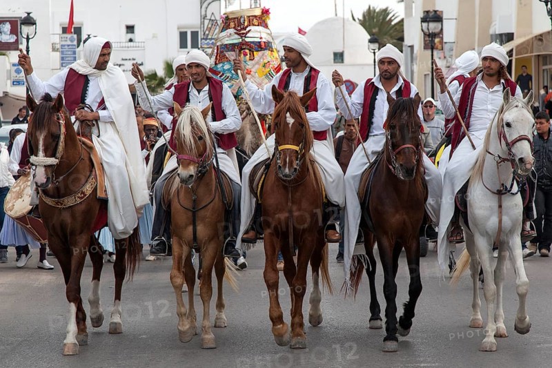 Men on horseback