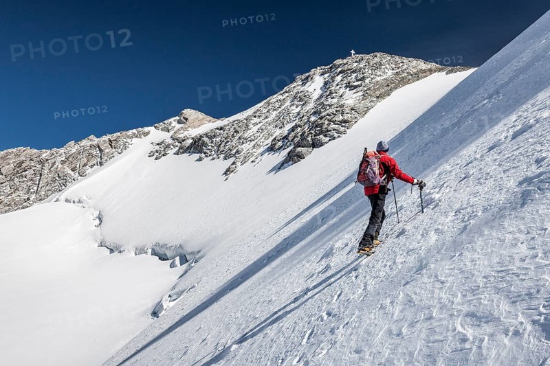 Mountaineer at Mt Gliederferner