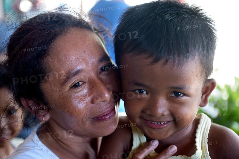Woman with boy