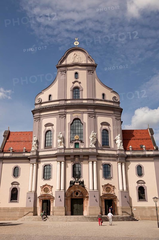 The neo-baroque Basilica of St. Anna in the pilgrimage town Altotting