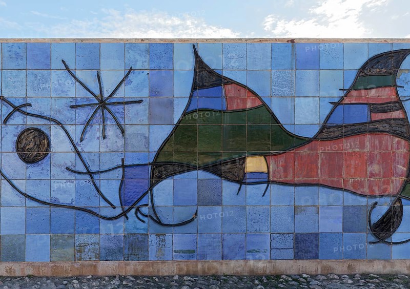 Ceramic wall by Joan Miro