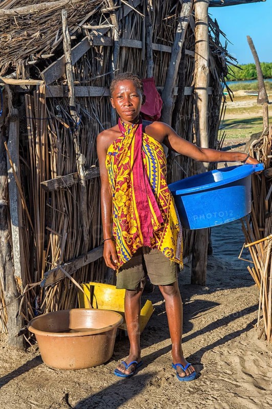 Malagasy woman in a fishing village