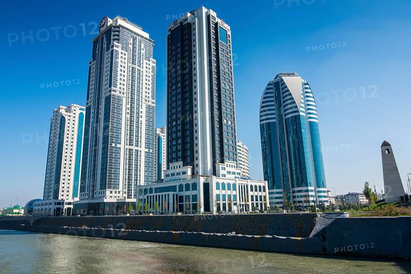 Modern business towers downtown
