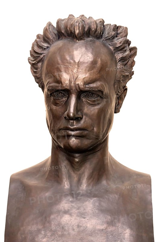 Self-portrait sculpture of Rudolph Tegner in his museum in Dronningmolle