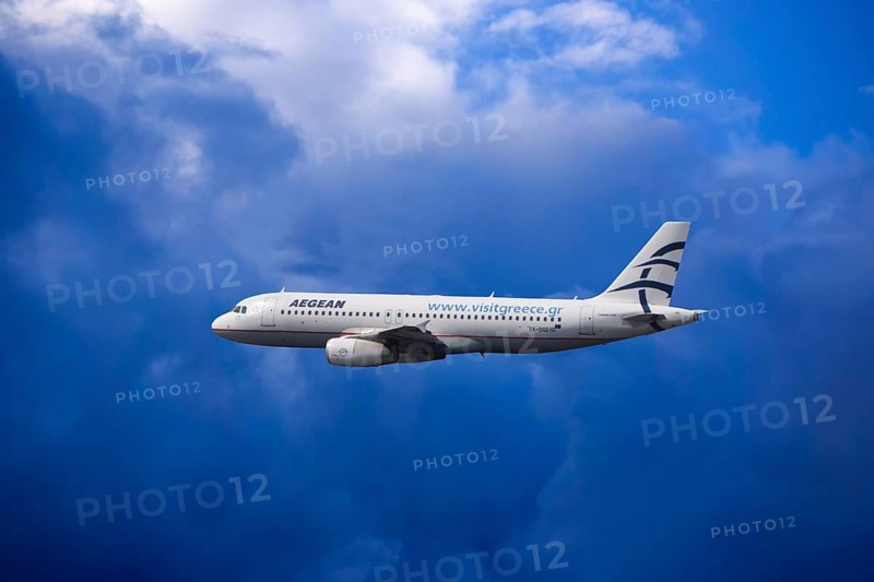 SX-DGD Aegean Airlines Airbus A320-232 in flight