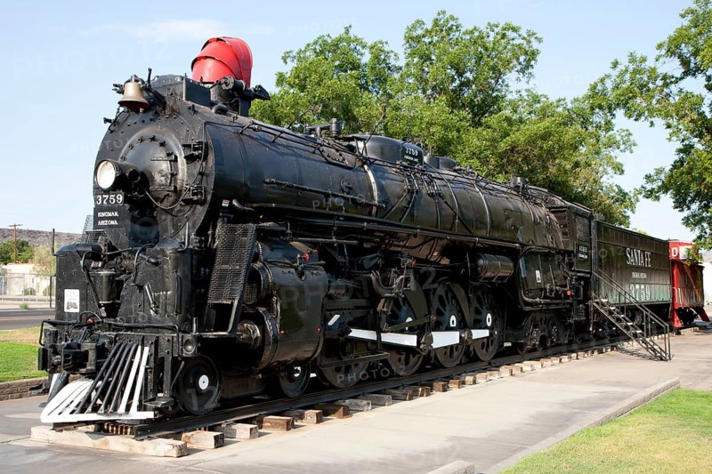 Locomotive 3759 at the historic Route 66