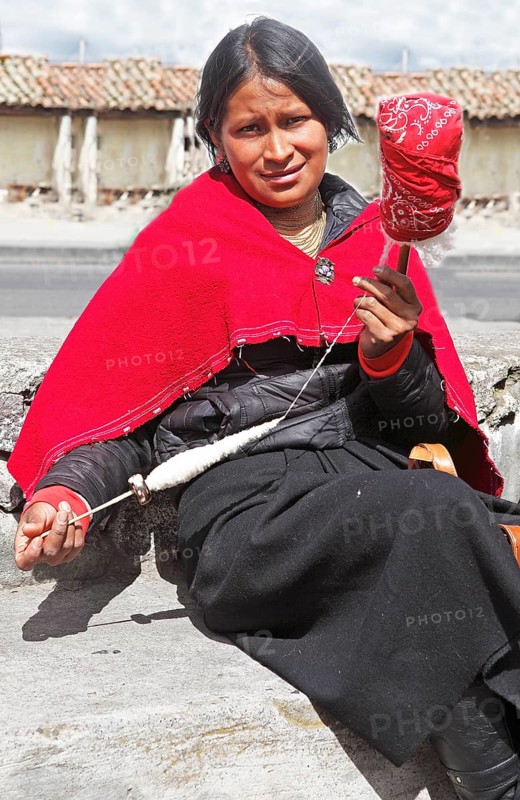 Young Salasaca Indian woman
