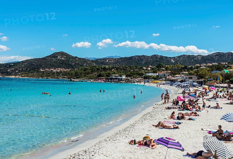 Loria beach with bathers