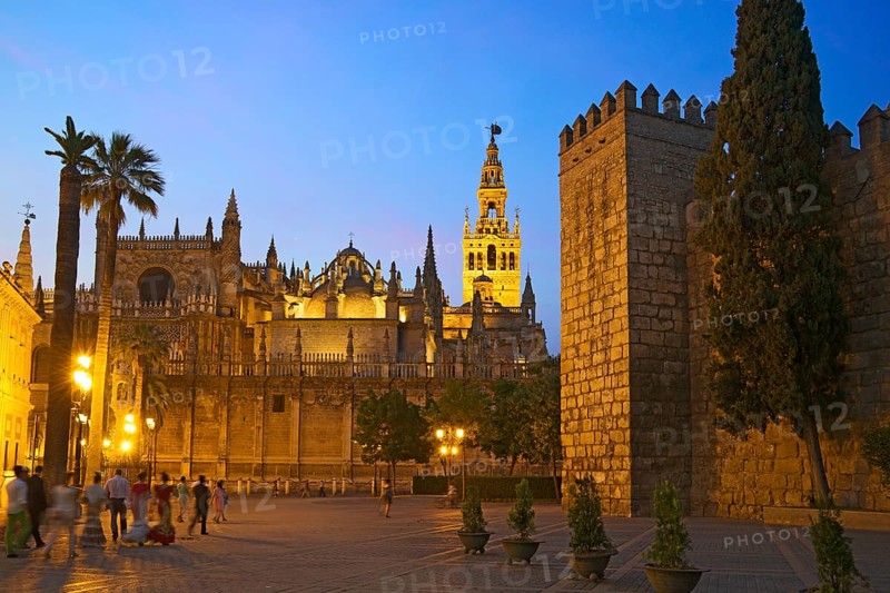 Seville Cathedral and Giralda and Alcazar of Seville
