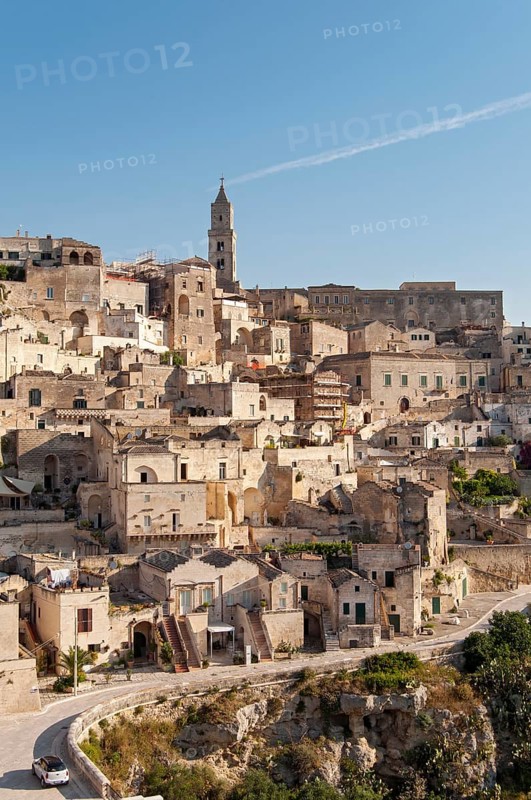 Town with cave dwellings