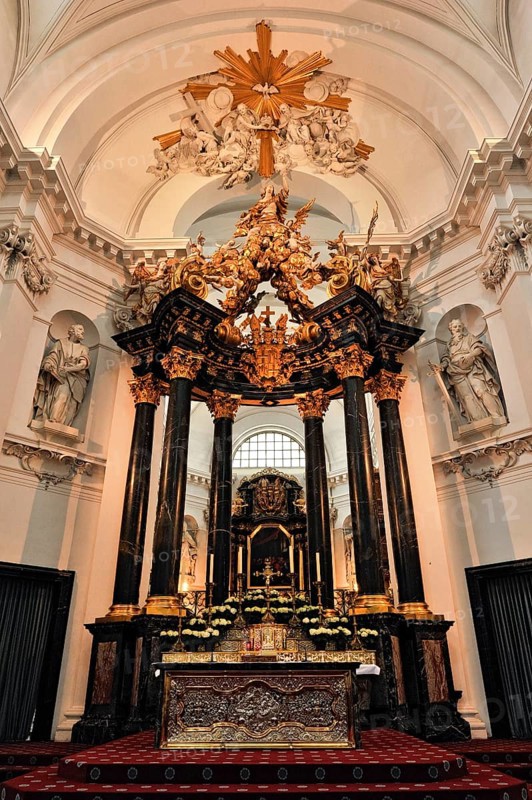 High altar with Trinity glory