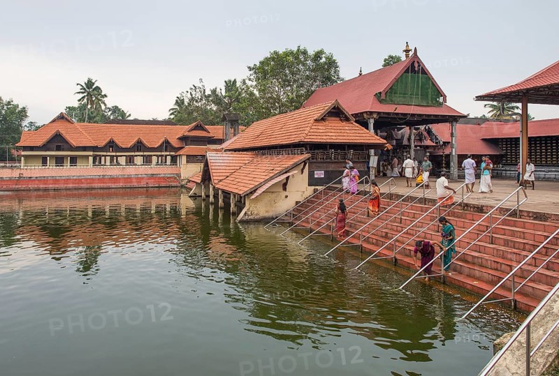 Temple pond in the temple area