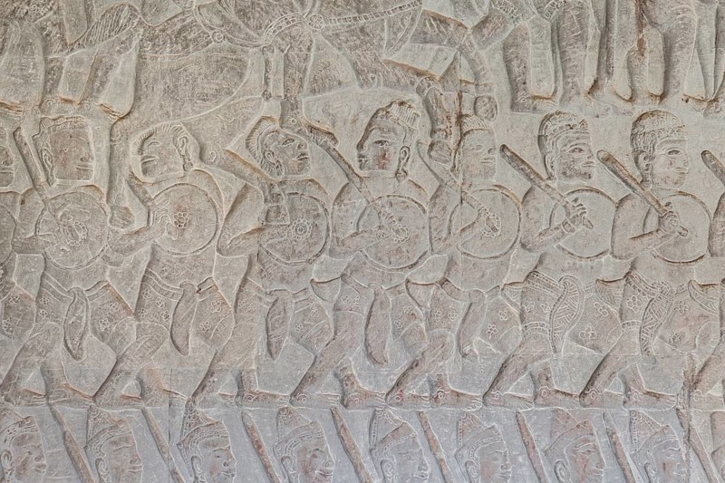 Bas-reliefs on the north gallery