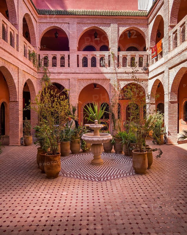 Courtyard of Riad