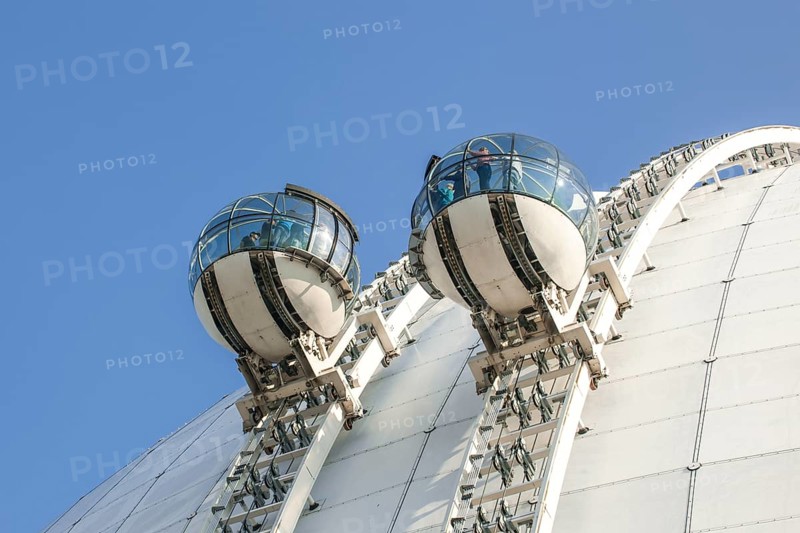 Sky View view cabins on the dome of the event arena Ericsson Globe