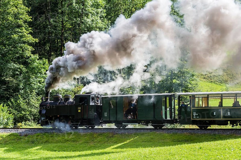 Bregenz Forest Railway with steam locomotive