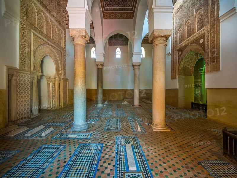 Small magnificent mausoleum of the Saadian Tombs