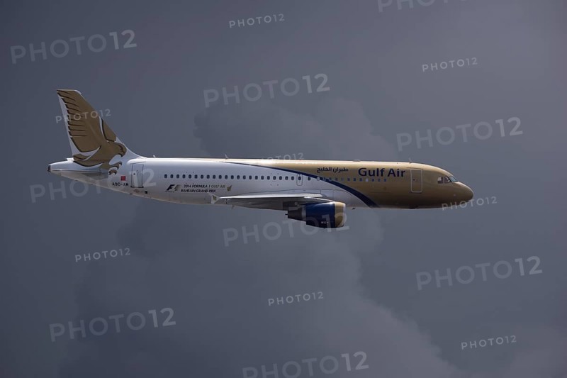 A9C-AM Gulf Air Airbus A320-214 in flight