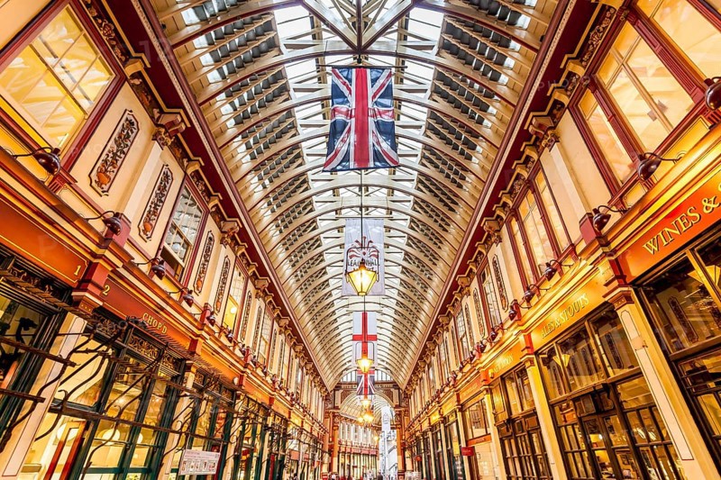 Leadenhall Market shopping arcade