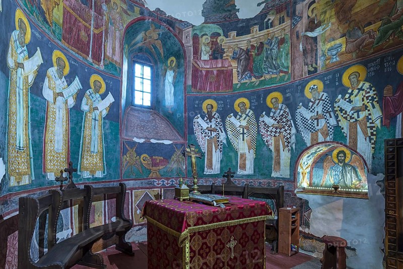 Prayer room in the Church of the Exaltation of the Cross
