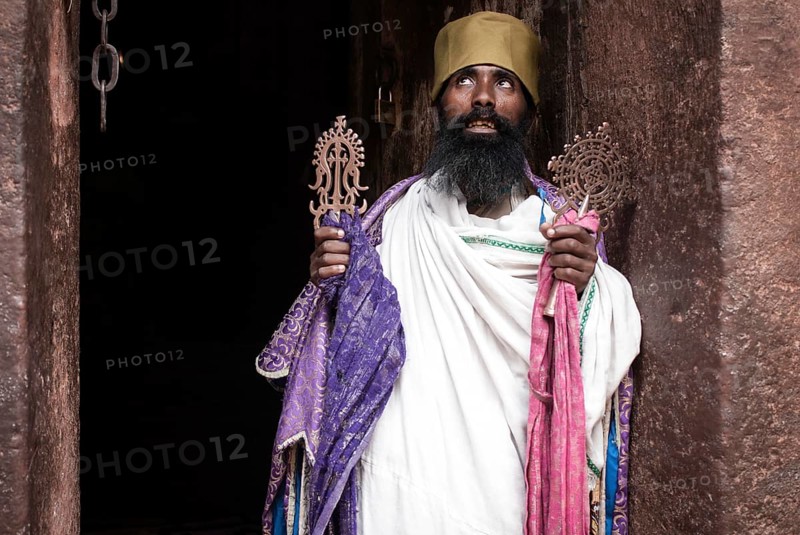 Priest in prayer