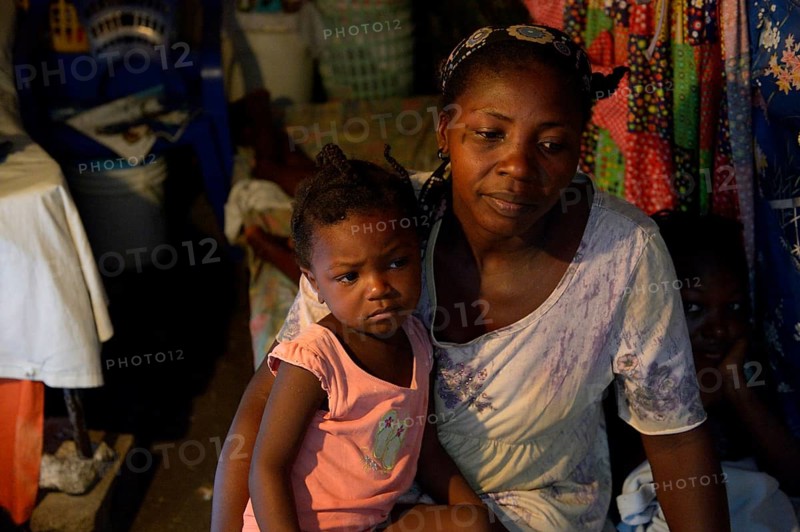 Woman and little girl